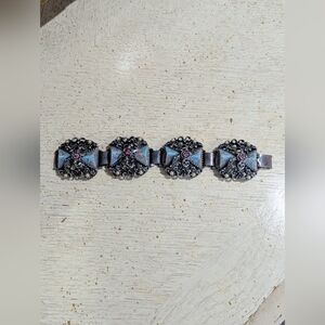 Elegant Silver and Pink Women's Bracelet